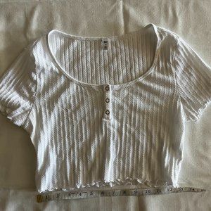 BP. White Crop Top Size M